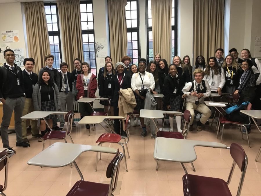 French Students Visit Friars